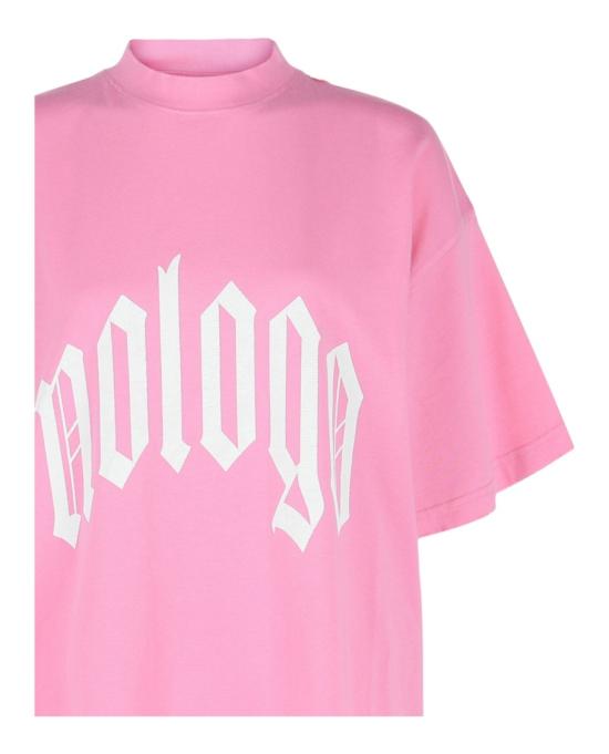  발렌시아가 반팔 티셔츠 787349 TQVP4 5708 60653 1 Pink - BALENCIAGA