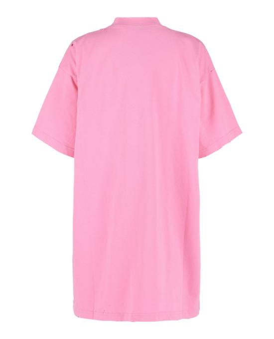  발렌시아가 반팔 티셔츠 787349 TQVP4 5708 60653 1 Pink - BALENCIAGA