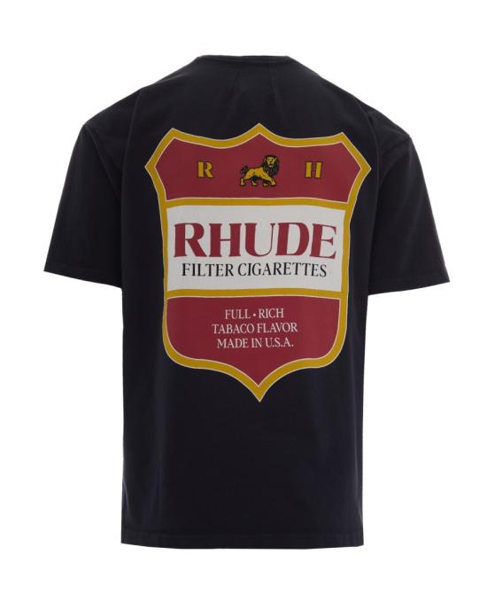 26FW 루드 반팔 티셔츠 3468949 Black - RHUDE