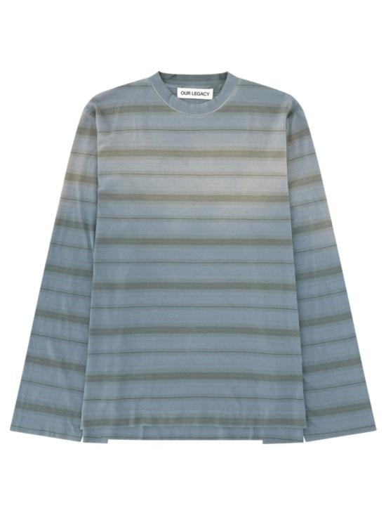 26SS 아워레가시 박스 롱슬리브 스프레이 페이드 고스트 스트라이프 M2266BS SPRAYFADEGHOSTSTRIPE Blue