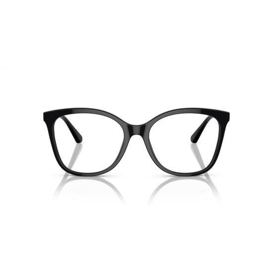 26SS 엠포리오 아르마니 선글라스 광택 있는 검정색 아세테이트 소재의 사각 안경테 - EMPORIO ARMANI