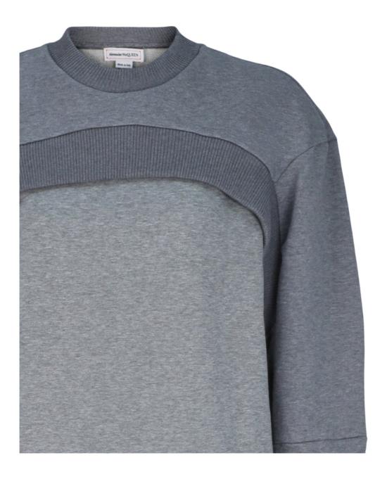  알렉산더 맥퀸 미디 원피스 665458 QLAA9 0532 90449 40 Grey - ALEXANDER MCQUEEN