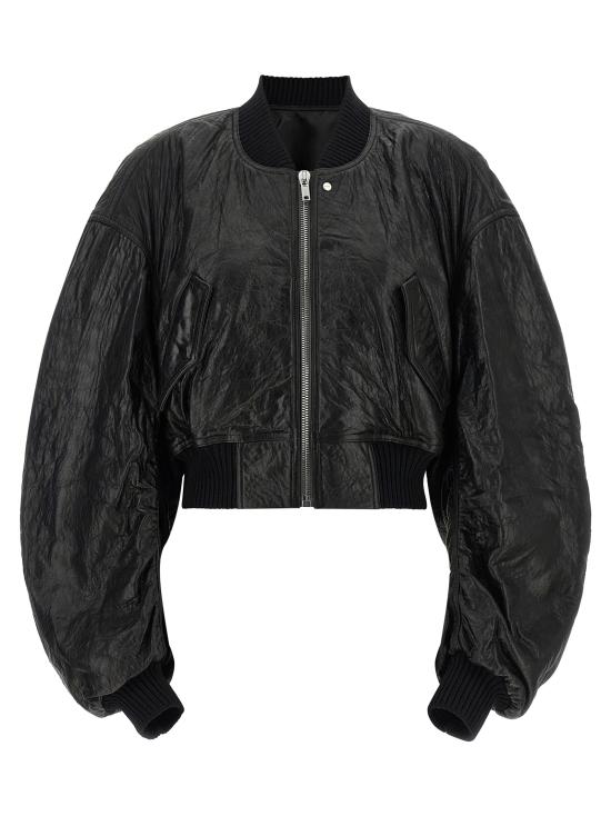 26FW 릭 오웬스 가죽 자켓 RP02F5702LBE09 Black