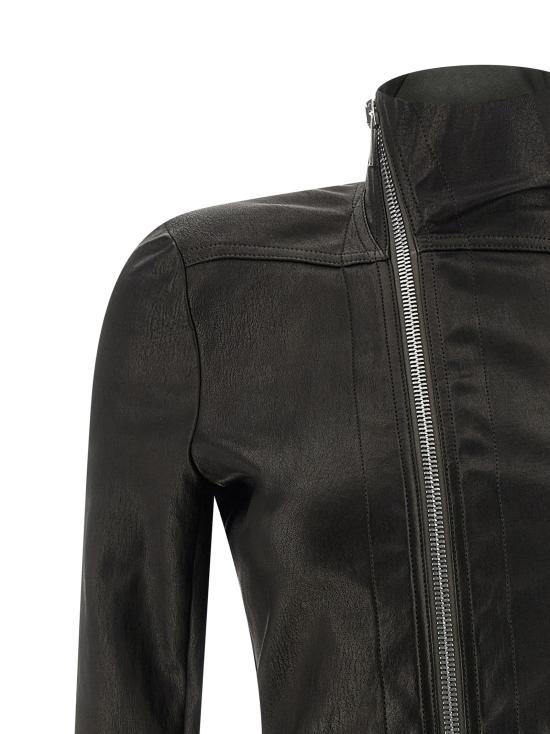 26FW 릭 오웬스 가죽 자켓 RP02F5701LSV09 Black - RICK OWENS