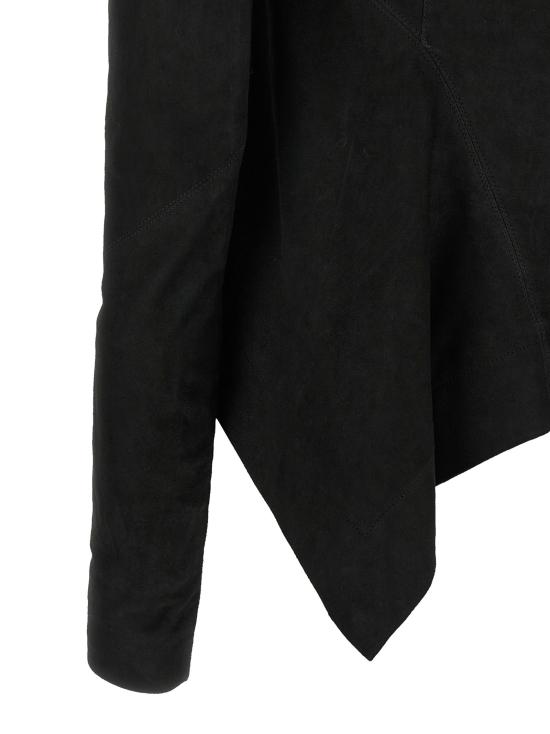 26FW 릭 오웬스 가죽 자켓 RP02F5743LBS09 Black - RICK OWENS