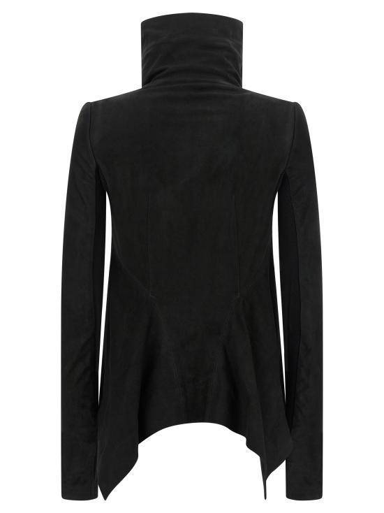 26FW 릭 오웬스 가죽 자켓 RP02F5743LBS09 Black - RICK OWENS
