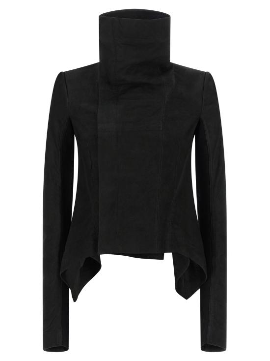 26FW 릭 오웬스 가죽 자켓 RP02F5743LBS09 Black