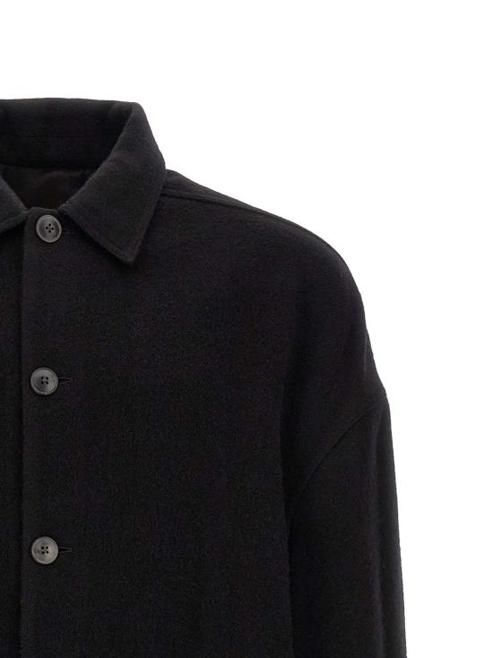 26FW 릭 오웬스 트렌치 코트 RU02F4970WBD09 Black - RICK OWENS
