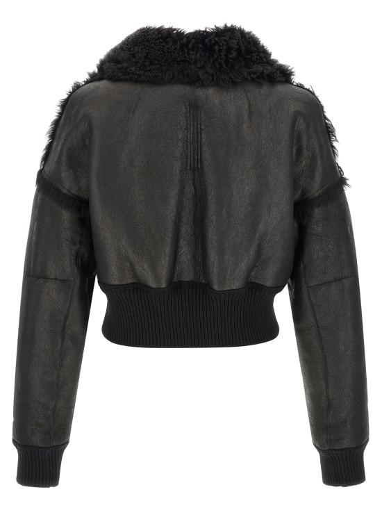 26FW 릭 오웬스 가죽 자켓 RU02F4780LSHC09 Black - RICK OWENS