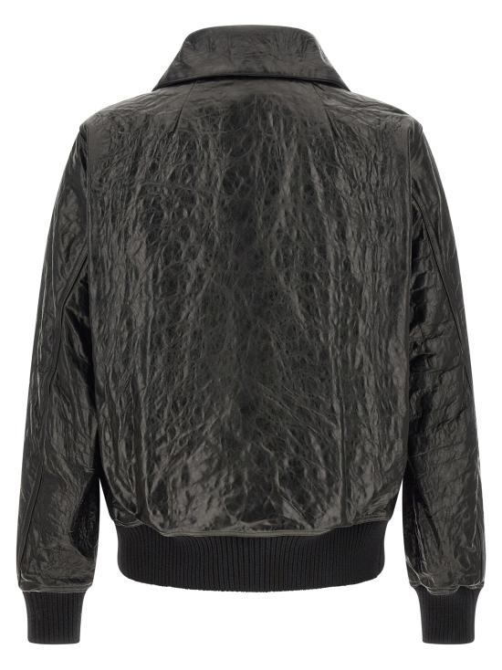 26FW 릭 오웬스 가죽 자켓 RU02F4751LBE09 Black - RICK OWENS