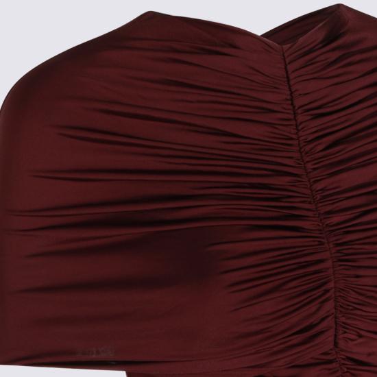 26FW 셀프 포트레이트 롱 원피스 PF26098MBU BURGUNDY - SELF PORTRAIT