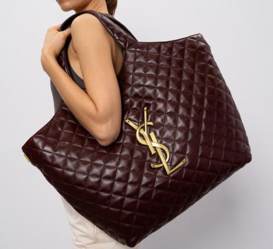 26SS 생로랑 이카 퀼티드 나파 백 698651AAANG 6195 WINE - SAINT LAURENT