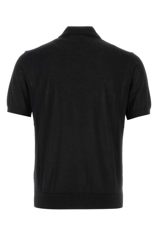26FW 프라다 폴로 티셔츠 UMF148SOOO18DY F0002 Black - PRADA