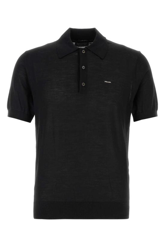 26FW 프라다 폴로 티셔츠 UMF148SOOO18DY F0002 Black