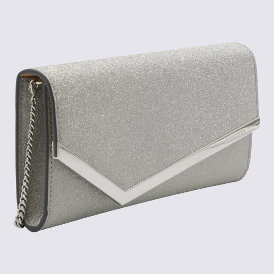 26FW 지미추 클러치/파우치 EMMIE IGTAA0009 Silver - JIMMY CHOO
