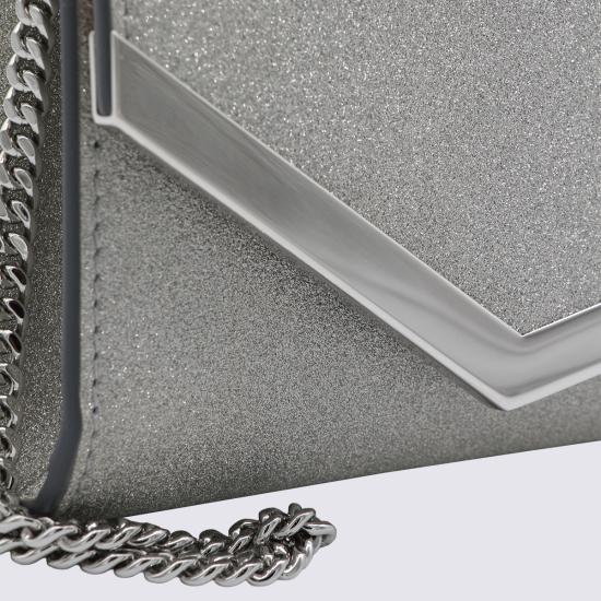 26FW 지미추 클러치/파우치 EMMIE IGTAA0009 Silver - JIMMY CHOO