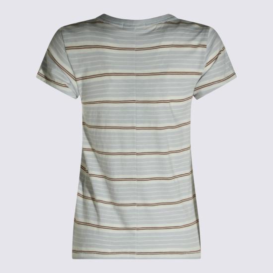 26FW 랙앤본 반팔 티셔츠 RE7M32PT3KW LTBLUMLTI White - RAG & BONE