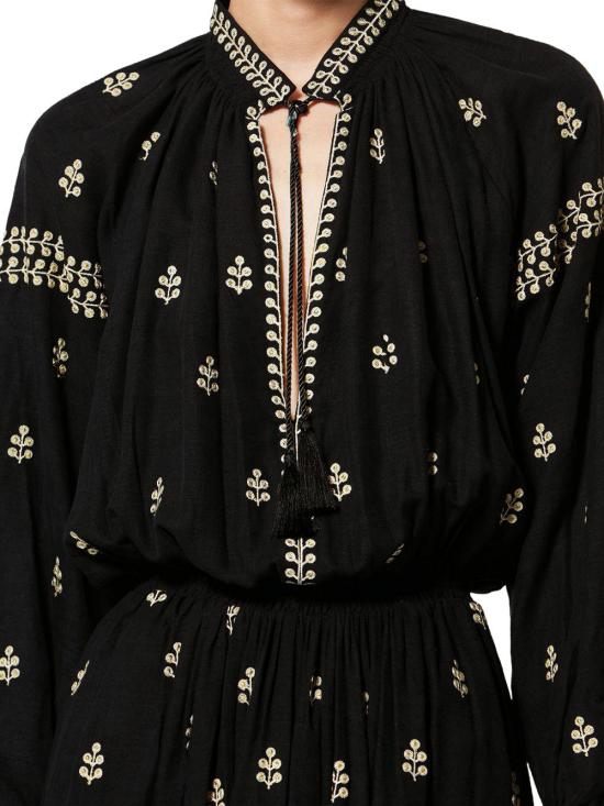 26SS 이자벨마랑 롱 원피스 RO1027FAD1J12I01BK BLACK - ISABEL MARANT