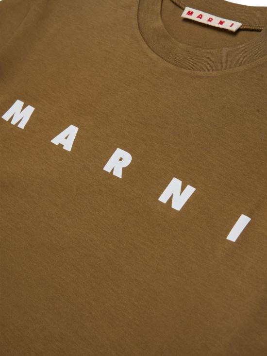 26FW [키즈] 마르니 티셔츠 M002MVM00RF 0M721 Marrone - MARNI