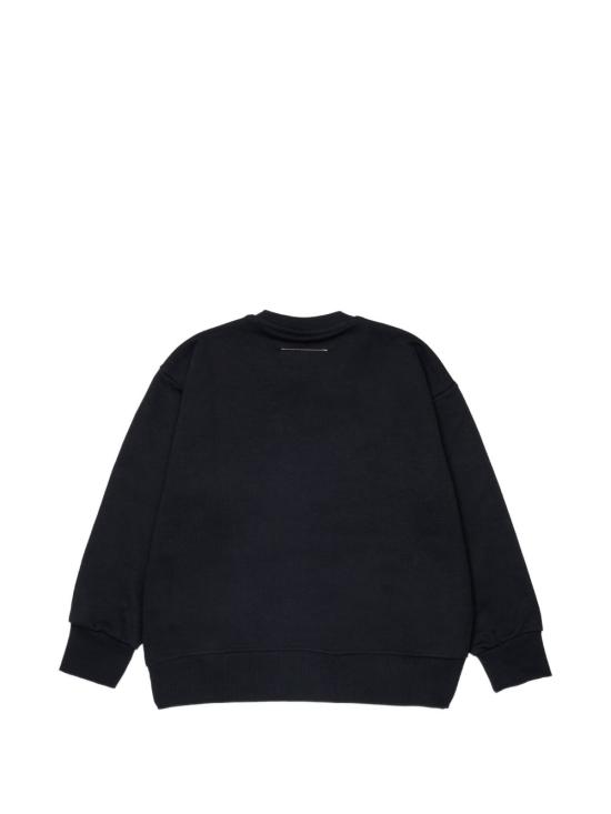 26FW [키즈] MM6 메종마르지엘라 니트/스웻셔츠 M61116MM02X M6900 Nero - MM6 MAISON MARGIELA