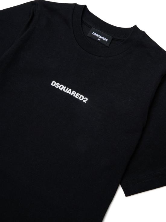 26FW [키즈] 디스퀘어드2 티셔츠 DQ2823D0AIT DQ900 Nero - DSQUARED2