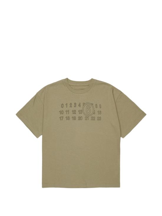 26FW [키즈] MM6 메종마르지엘라 티셔츠 M61117MM02Y M6516 Grigio