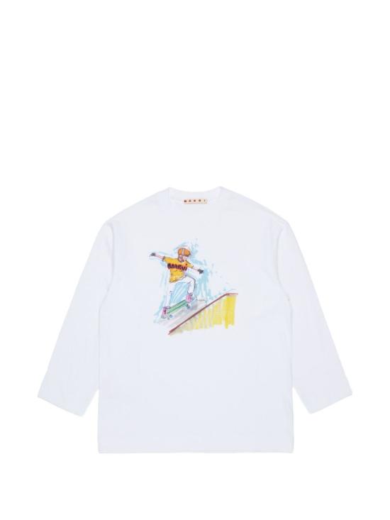 26FW [키즈] 마르니 니트/스웻셔츠 M01903M00L9 0M100 Bianco