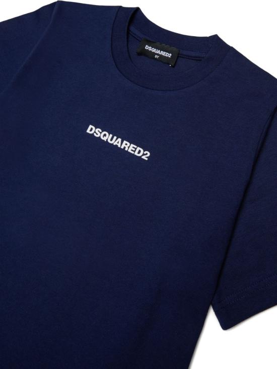 26FW [키즈] 디스퀘어드2 티셔츠 DQ2823D0AIT DQ864 Blu - DSQUARED2