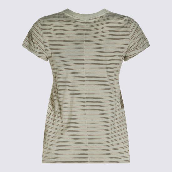 26FW 랙앤본 반팔 티셔츠 RE7M32PT3KW COPPERMULT White - RAG & BONE