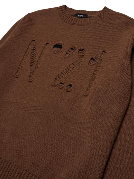 26FW [키즈] 누메로벤투노 니트/스웻셔츠 N210DDN0547 0N721 Marrone - N°21