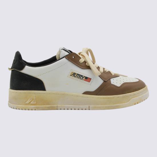 26FW 오트리 슈퍼 빈티지 메달리스트 로우 레더 스니커즈 AVLM SV60 WHITE MALTMAL