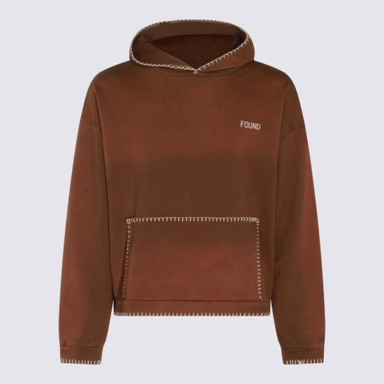 26FW 파운드 후드 티셔츠 FOPF26HO01012 F213 FADED BROWN
