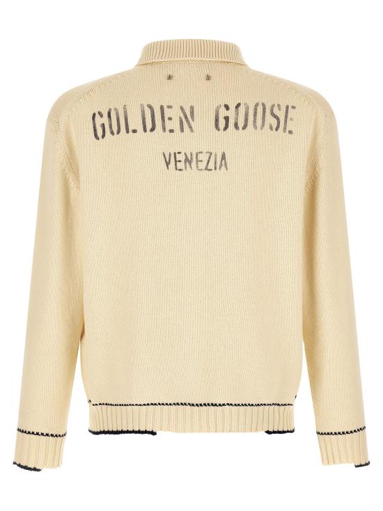 26FW 골든구스 폴로 티셔츠 GMP02822P0026741156011560 White - GOLDEN GOOSE