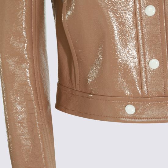 26FW 쿠레쥬 가죽 자켓 223CBL005 VY00141091 BRONZER - COURREGES