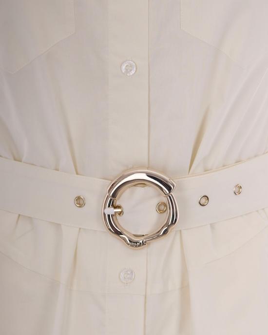 26SS 리우조 미디 원피스 8059524958726 WHITE - LIU JO