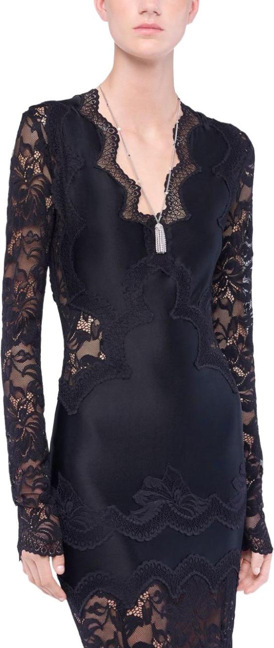 26SS 파코라반 롱 원피스 26PJRO231PA0170P001 BLACK - PACO RABANNE