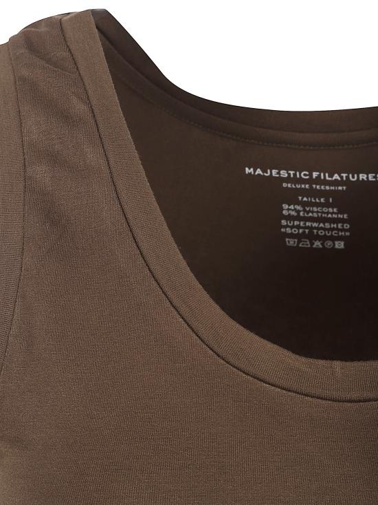 26SS 마제스틱필라쳐 반팔 티셔츠 M001 FDE002 1079 Brown - MAJESTIC FILATURES