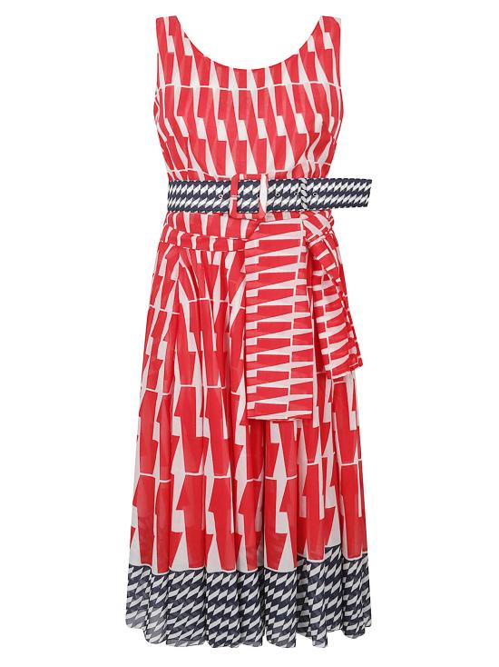 26SS 사만다 성 미디 원피스 ASTER DRESS BOAT ZIGZAG Fantasy