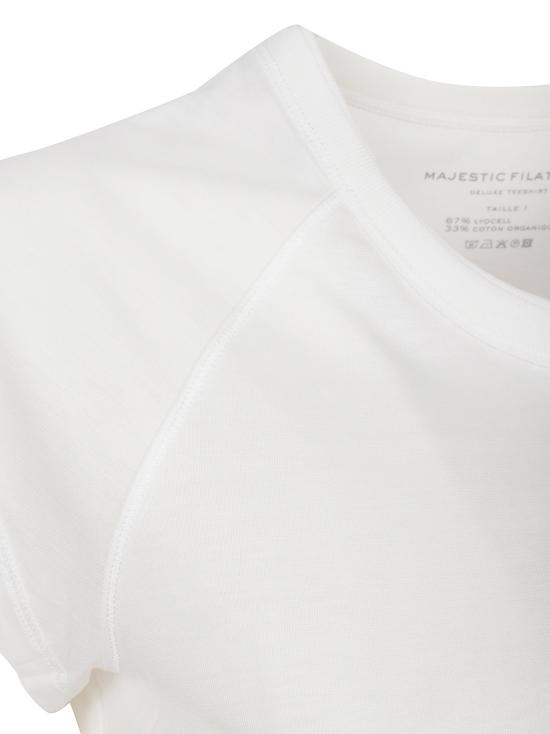 26SS 마제스틱필라쳐 반팔 티셔츠 M296 FT1116 108 Milk - MAJESTIC FILATURES