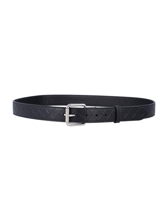 26SS 보테가베네타 인트레치아토 스탬프 벨트 837724V0AQ 8803 Nero - BOTTEGA VENETA