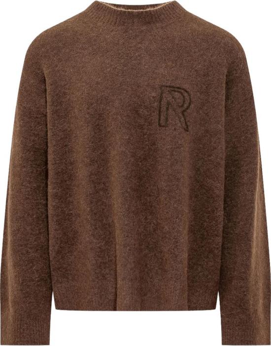 26FW 리프레젠트 스웨터 REPRESENTMLM10119717LOGOCREWNECKCREWNECKSKNITWEARDARKBROWN