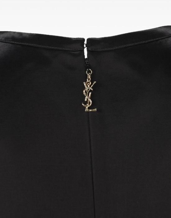 26SS 생로랑 숏 원피스 870784Y1K441000 BLACK - SAINT LAURENT