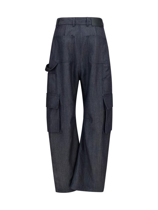 26FW 발렌시아가 유틸리티 울 카고 팬츠 A002ADTUT44 4100 BLUE - BALENCIAGA