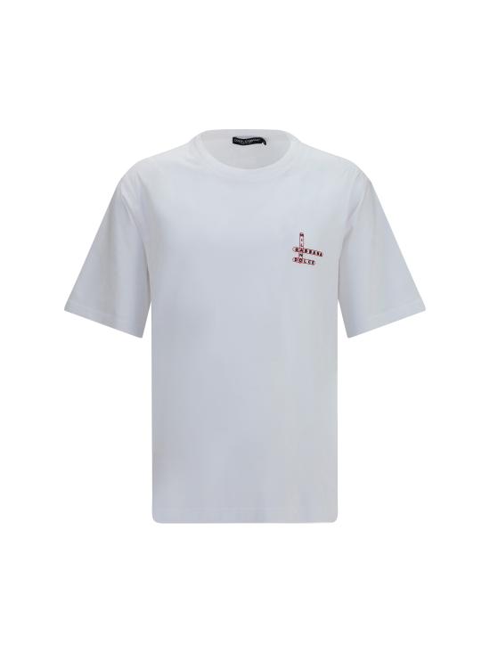 26FW 돌체앤가바나 반팔 티셔츠 G8PN9TG7QAV W0800 WHITE