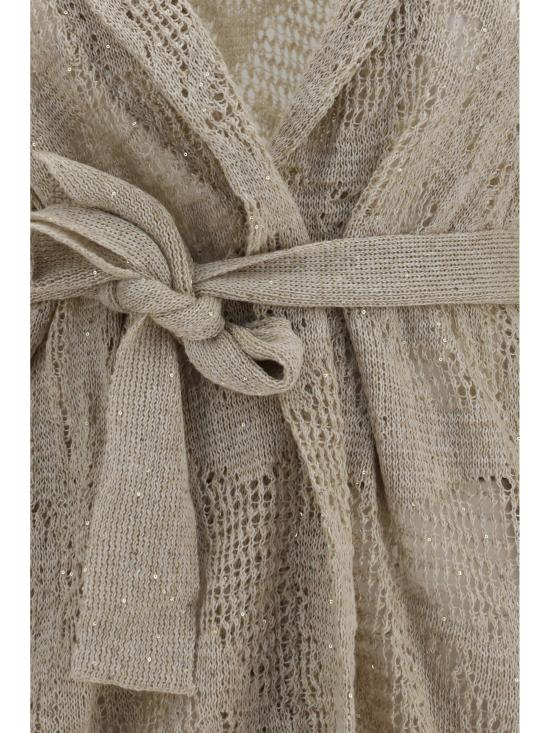 26SS 브루넬로 쿠치넬리 대즐링 워터 릴리 가디건 MDT771006 C8925 BEIGE - BRUNELLO CUCINELLI