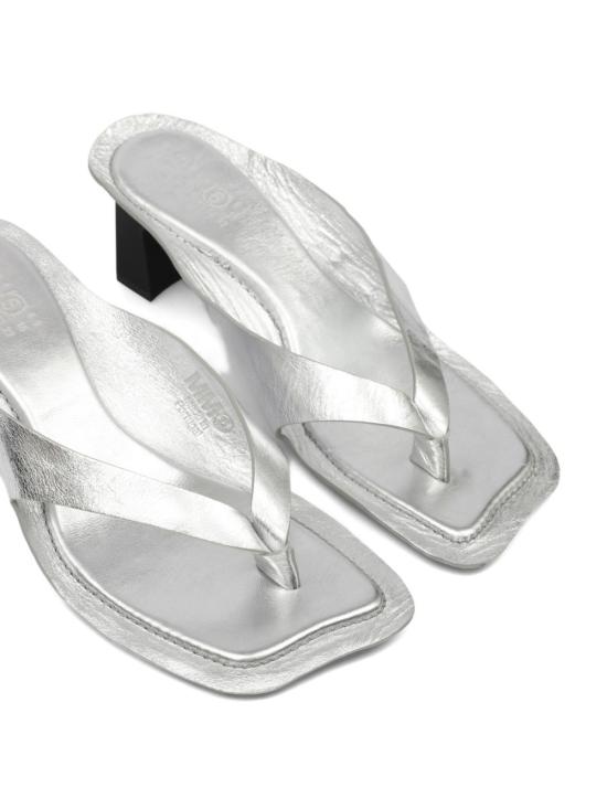 26FW MM6 메종마르지엘라 뮬/슬리퍼 S66WP0210 M30011T9002 SILVER - MM6 MAISON MARGIELA