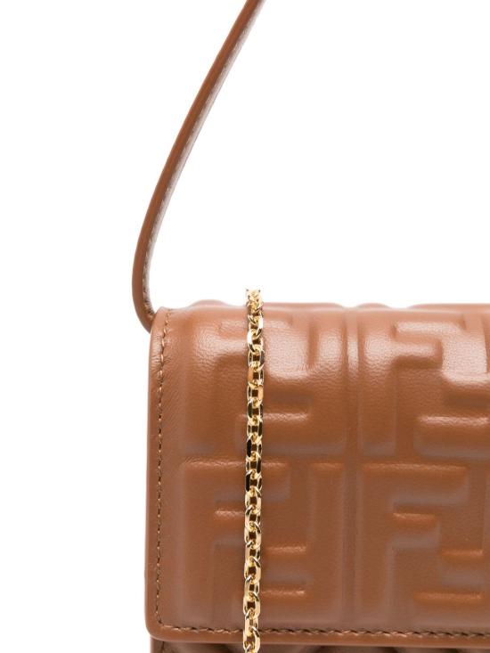 26FW 펜디 바게트 체인 지갑 8M0498 AAJDF1UJK BROWN - FENDI