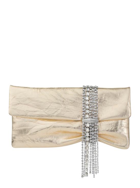 26FW 지미추 클러치/파우치 ZANDRADKFGOLDCRYSTAL Metallic