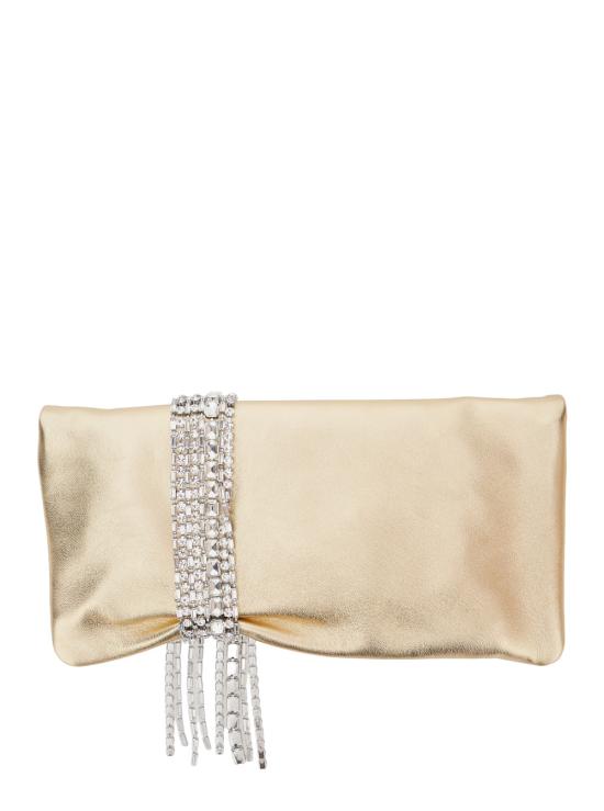 26FW 지미추 클러치/파우치 ZANDRADKFGOLDCRYSTAL Metallic