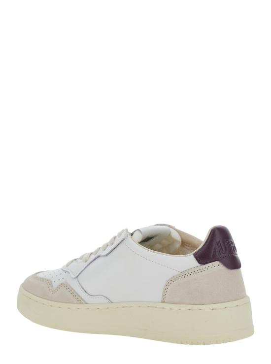 26FW 오트리 메달리스트 로우 레더 스니커즈 AULWLS18WHITEFIG - AUTRY